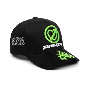 GORRA FUERZA REGIDA PNTE NEGRO CON VERDE