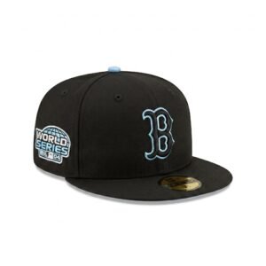 GORRA BOSTON NEGRO CON AZUL WORLD SERIES 2004