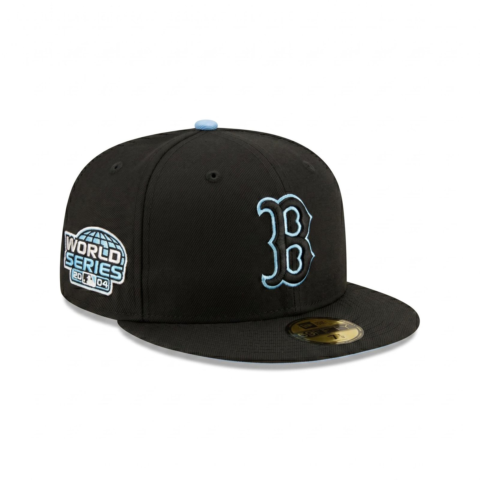 GORRA BOSTON NEGRO CON AZUL WORLD SERIES 2004