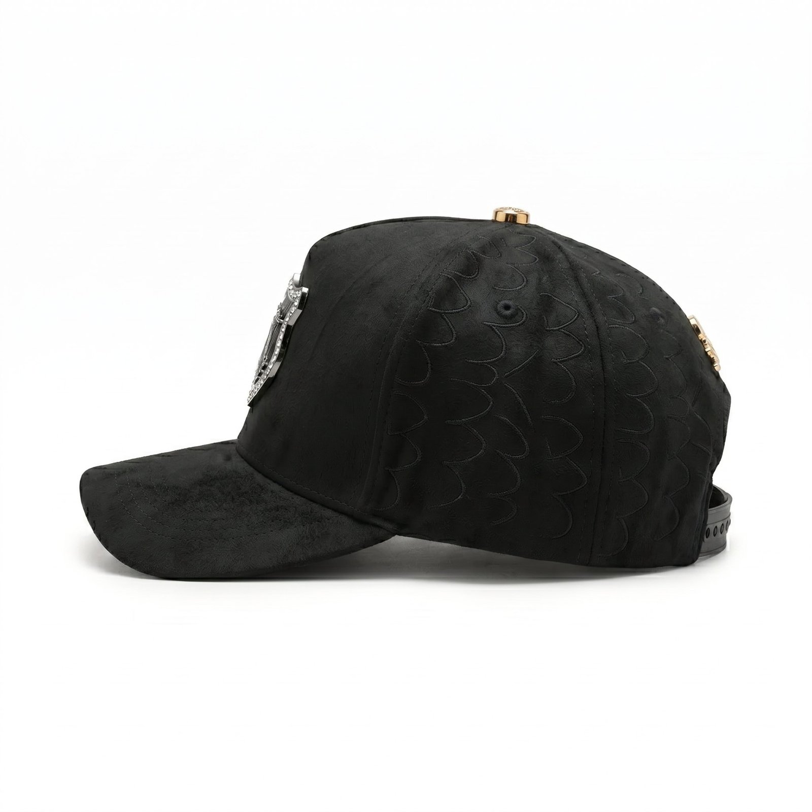 GORRA EL BÚHO NEGRO CON PLACA DIAMANTES - Image 4