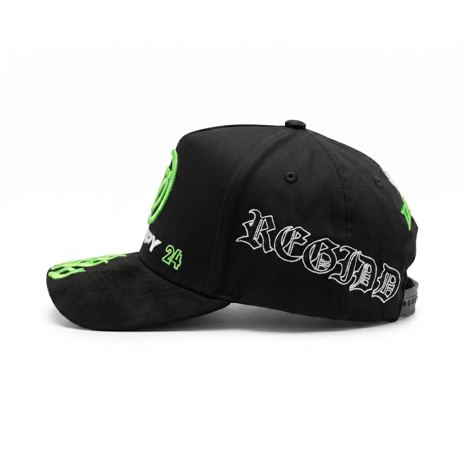 GORRA FUERZA REGIDA PNTE NEGRO CON VERDE - Image 4