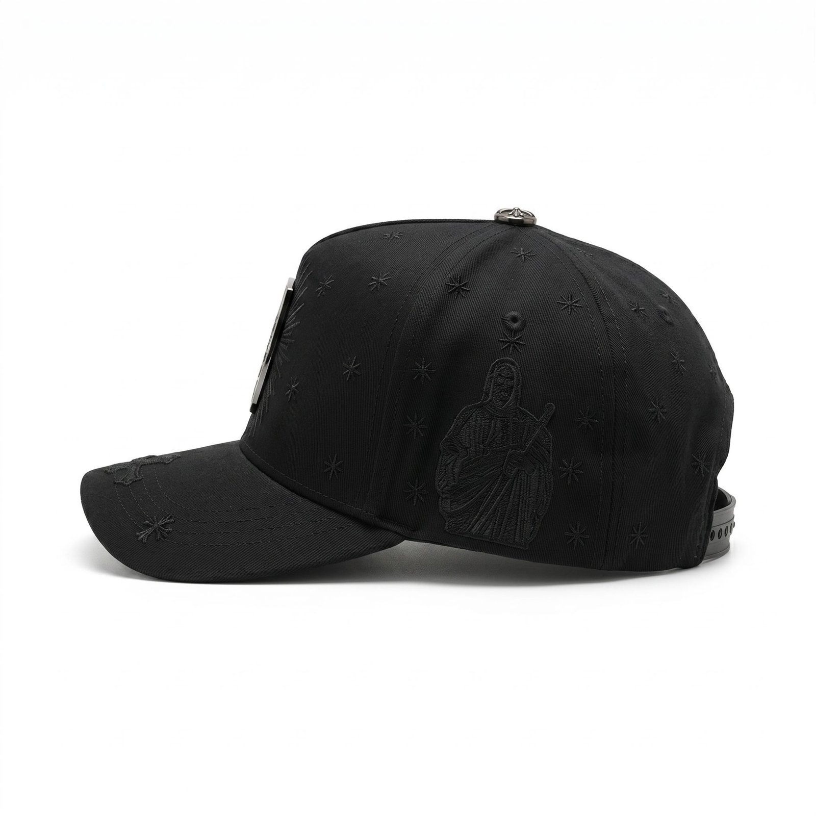GORRA SAN JUDAS CRYSTAL ALL BLACK - Image 4