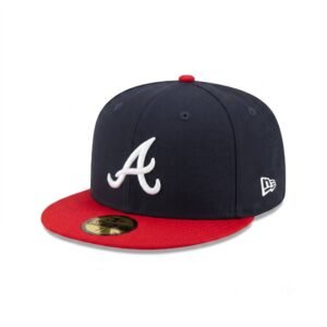 GORRA ATLANTA AZUL MARINO CON ROJO