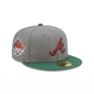 GORRA ALTANTA GRIS CON VERDE WORLD SERIES 1999