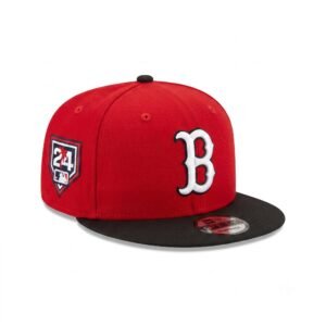 GORRA BOSTON ROJO CON NEGRO 24