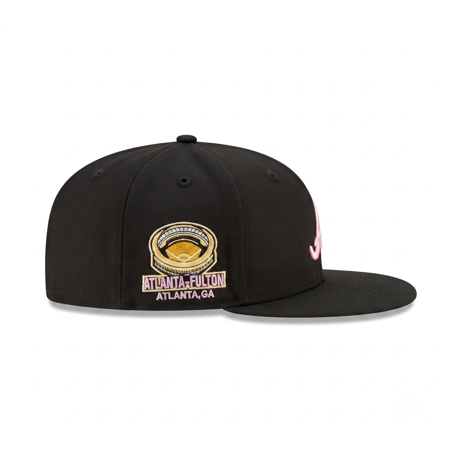 GORRA ATLANTA NEGRO CON ROSA FULTON STADIUM - Image 2