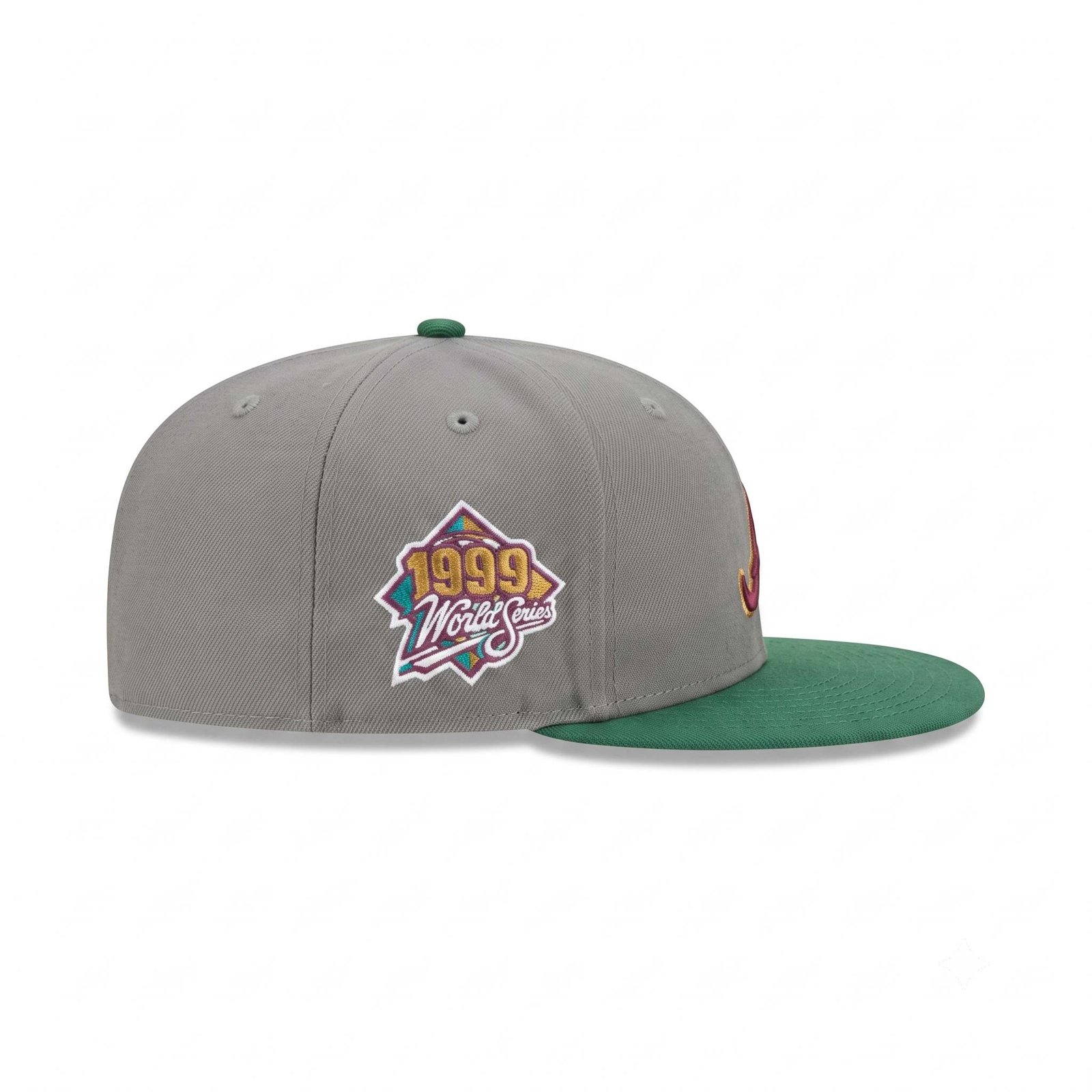 GORRA ALTANTA GRIS CON VERDE WORLD SERIES 1999 - Image 2