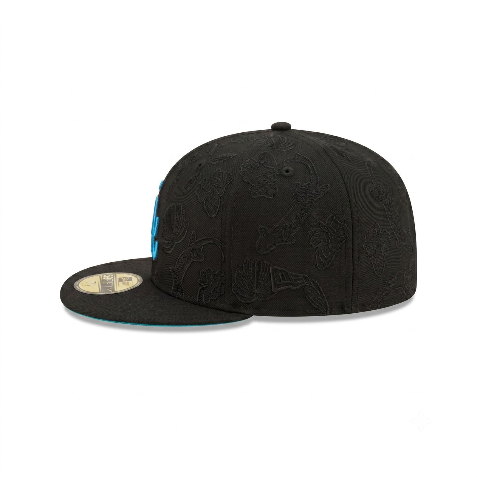 GORRA ATLANTA NEGRO CON AZUL SWIRL - Image 2