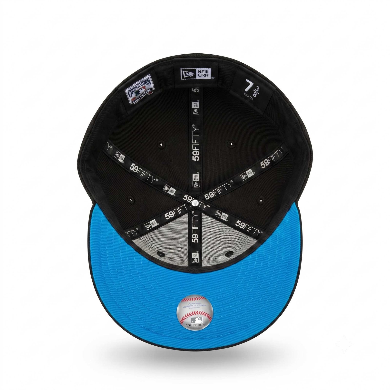 GORRA ATLANTA NEGRO CON AZUL SWIRL - Image 5