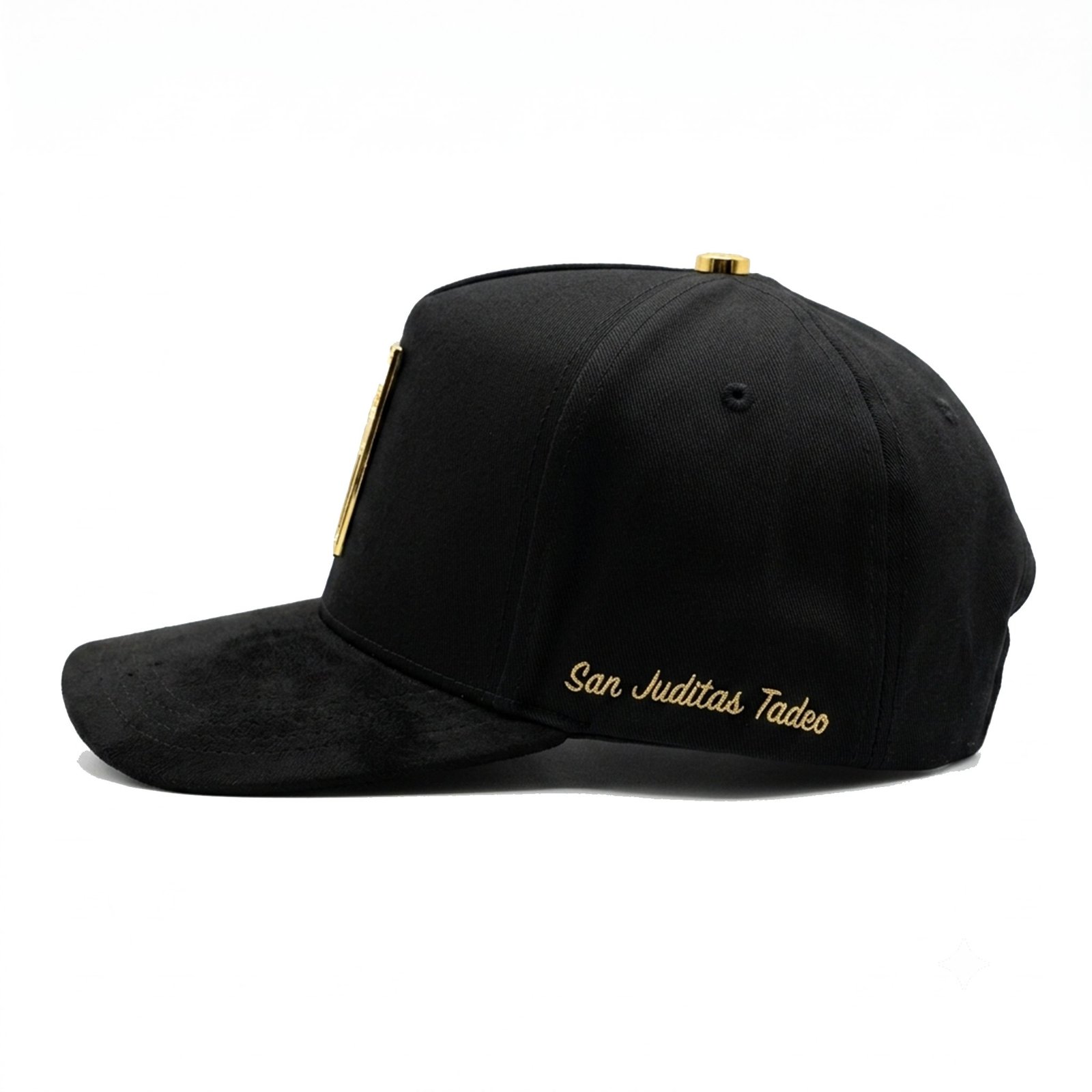 GORRA SAN JUDAS PLACA NEGRO CON DORADO - Image 2