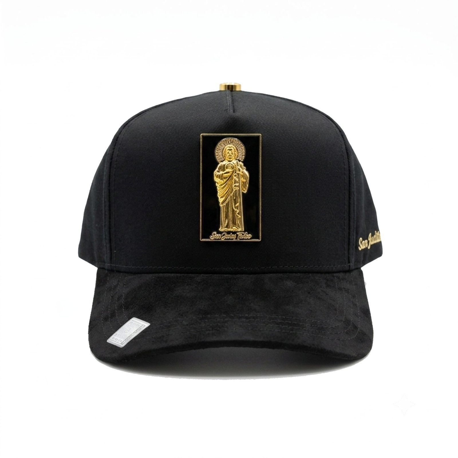 GORRA SAN JUDAS PLACA NEGRO CON DORADO - Image 3