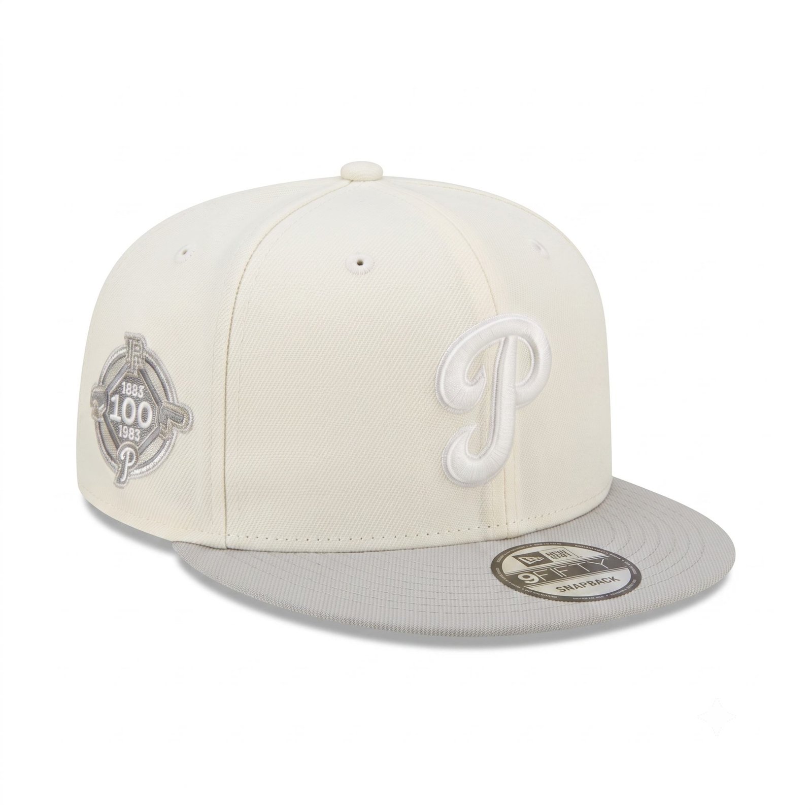 GORRA PHILLIES BLANCO CON GRIS 100TH ANNIVERSARY