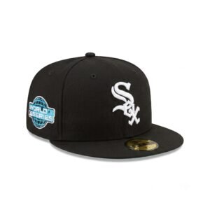 GORRA SOX NEGRO CON AZUL WS 2005