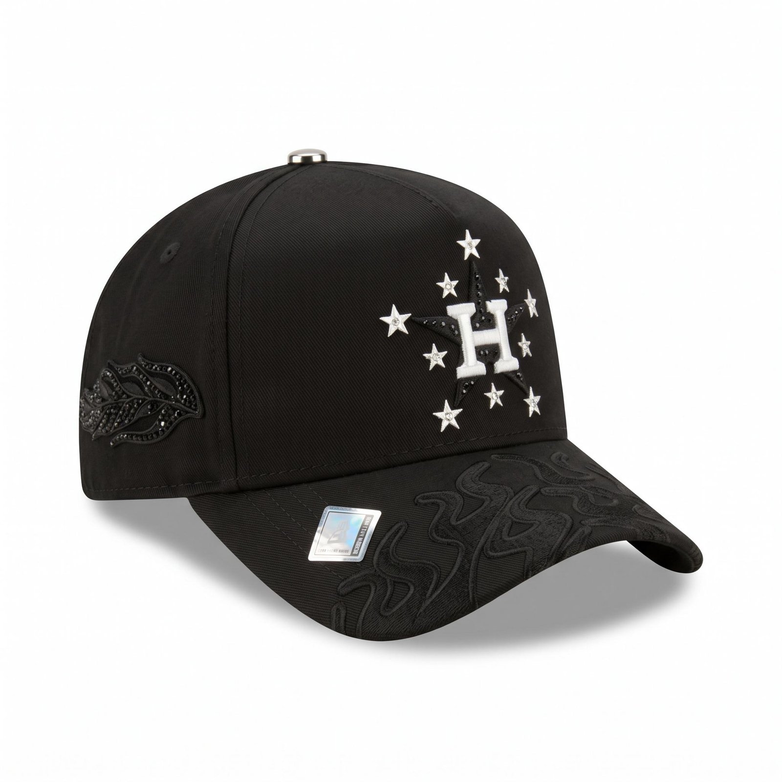 GORRA HOUSTON BLACK FLAMES