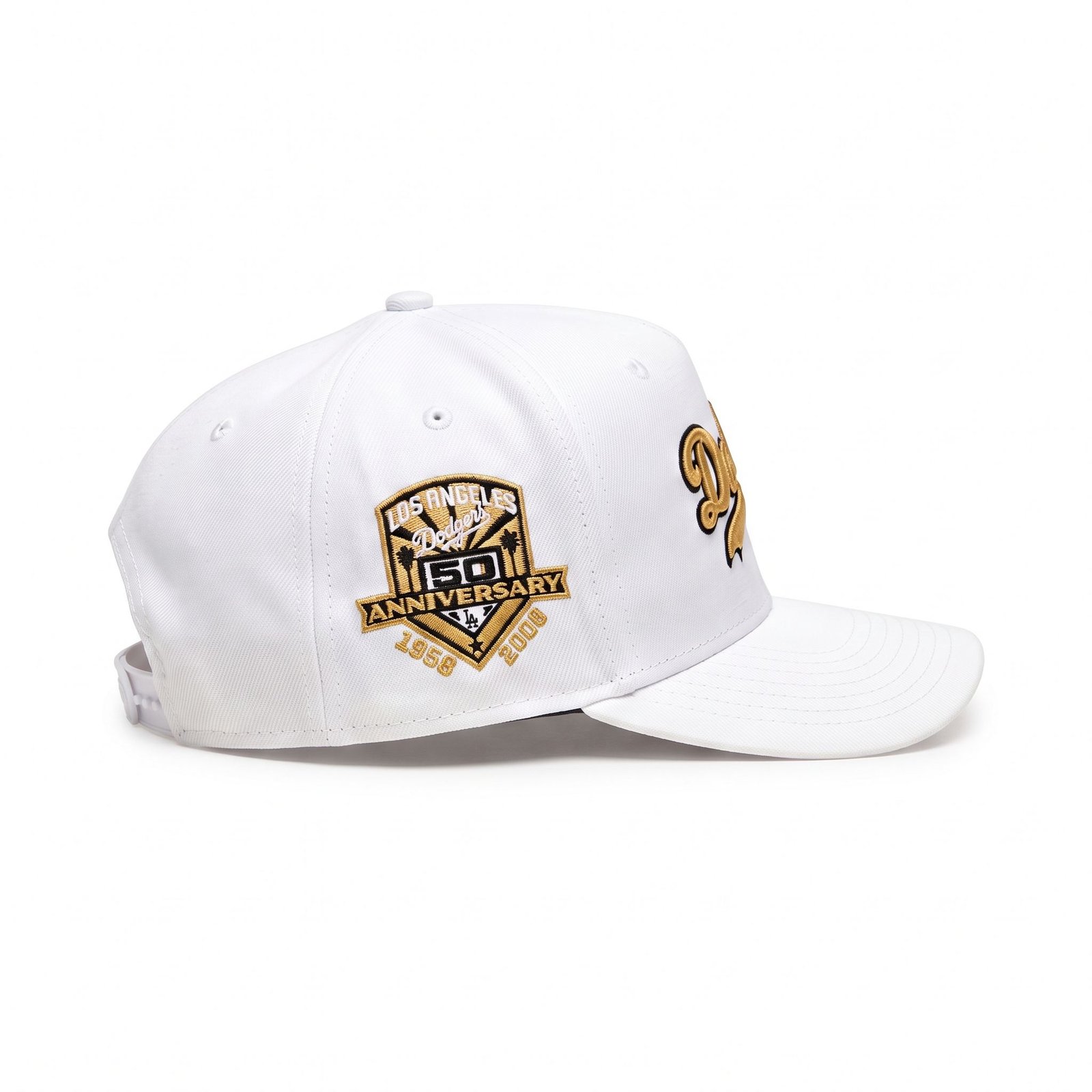 GORRA DODGERS BLANCA CON DORADO 50TH ANNIVERSARY - Imagen 2
