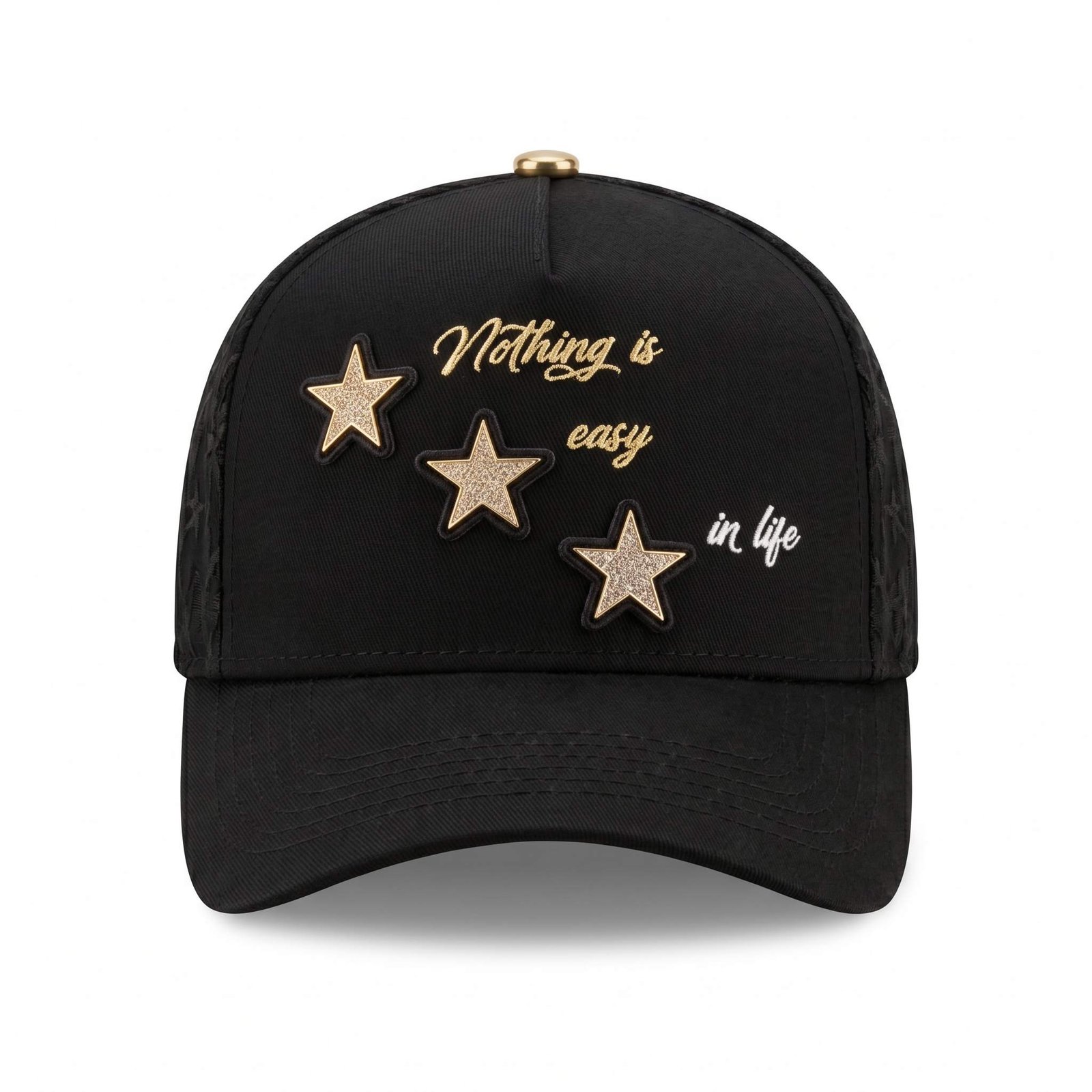 GORRA NOTHING IS EASY BLACK/GOLD - Imagen 5